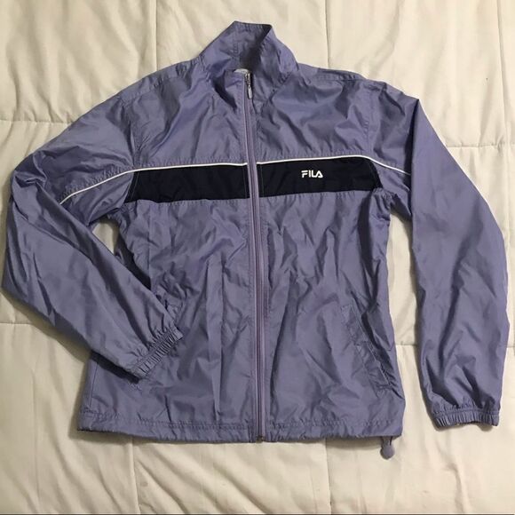 Fila Zip Up Windbreaker Periwinkle - Picture 2 of 8